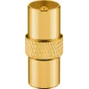 Cable coaxial Goobay 70378 3 m negro conector macho a conector hembra