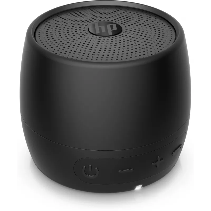 HP Altavoz Bluetooth Black 360, cable e inalámbrico, altavoz portátil mono, negro, cilíndrico, botones, universal