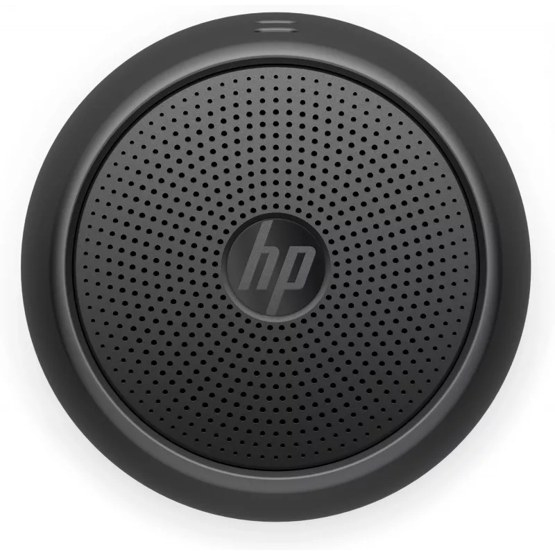 HP Altavoz Bluetooth Black 360, cable e inalámbrico, altavoz portátil mono, negro, cilíndrico, botones, universal