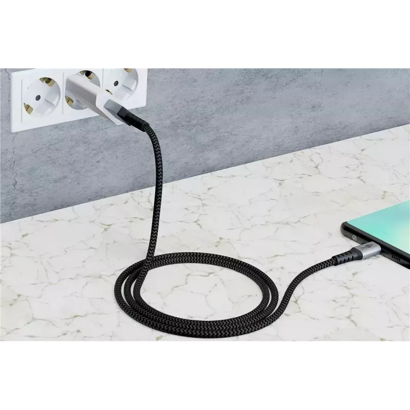 Cable USB Wentronic 49295 USB 2.0 0,5 m USB C USB A negro gris
