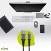 Cable USB Wentronic 49295 USB 2.0 0,5 m USB C USB A negro gris
