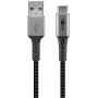 Cable USB Wentronic 49295 USB 2.0 0,5 m USB C USB A negro gris
