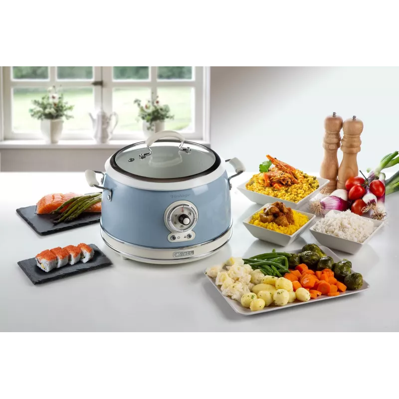 Ariete Vintage 2904 arrocera / olla de cocción lenta, 3,5 l, 700 W, azul