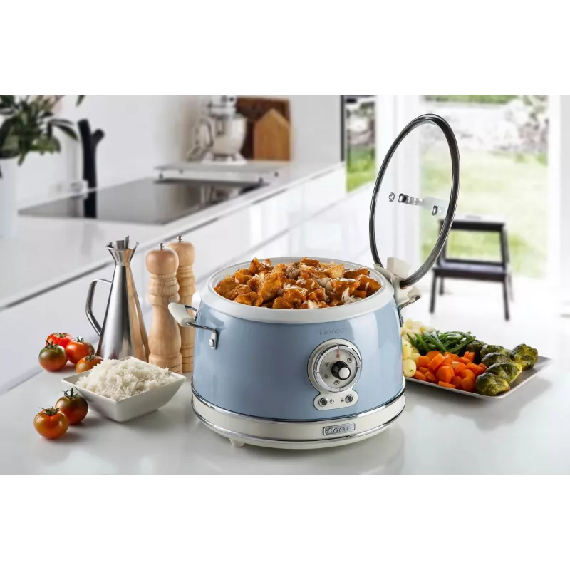 Ariete Vintage 2904 arrocera / olla de cocción lenta, 3,5 l, 700 W, azul