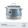 Ariete Vintage 2904 arrocera / olla de cocción lenta, 3,5 l, 700 W, azul