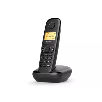 Teléfono analógico/DECT Gigaset A270A identificador de llamadas negro con microteléfono inalámbrico