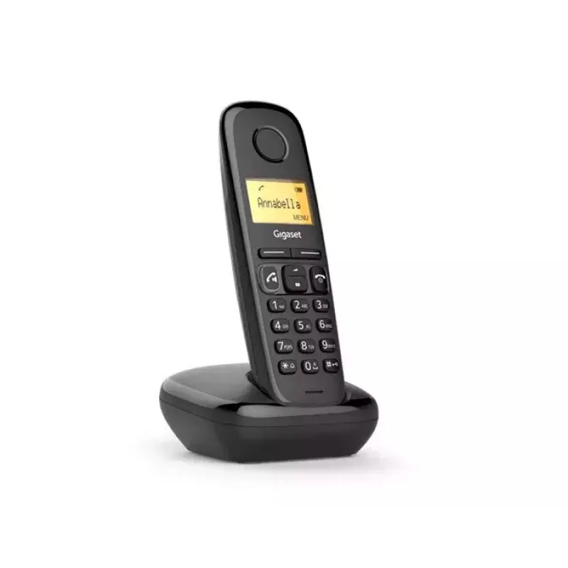 Teléfono analógico/DECT Gigaset A270A identificador de llamadas negro con microteléfono inalámbrico