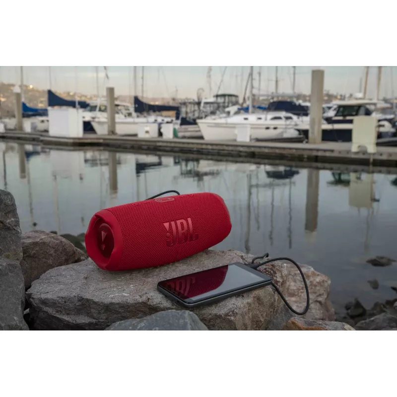 Altavoz estéreo portátil JBL Charge 5 rojo