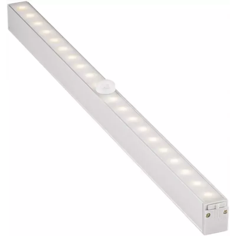 Lámpara LED de bajo armario Goobay con sensor de movimiento plateada 20 luces