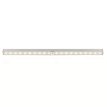 Lámpara LED de bajo armario Goobay con sensor de movimiento plateada 20 luces