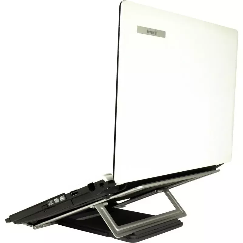 Soporte para portátil Inter-Tech NBS-100 negro plateado