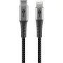 Cable Lightning Goobay 2m negro gris 60W 3A USB C