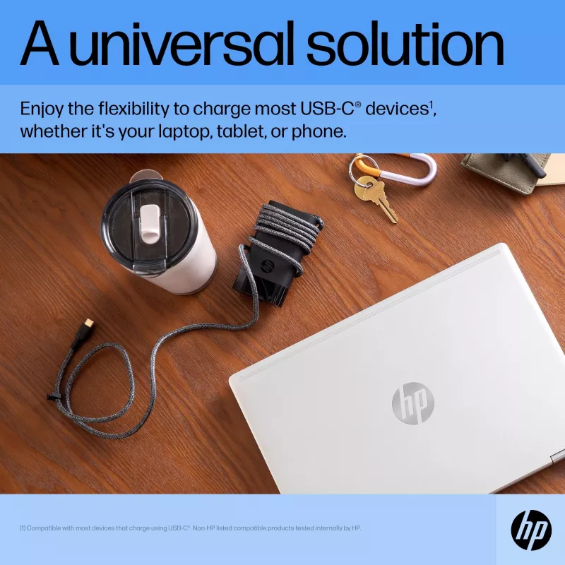 HP 671R3AA USB-C 65 W cargador de portátil, AC 115/230 V, EU