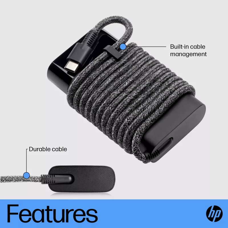 HP 671R3AA USB-C 65 W cargador de portátil, AC 115/230 V, EU