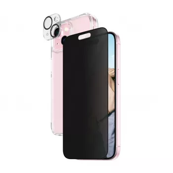 PanzerGlass ® Privacy pack 3 en 1 iPhone 15 vidrio templado resistente a impactos