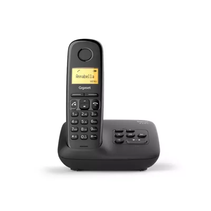 Teléfono analógico/DECT Gigaset A270A identificación de llamadas inalámbrico negro