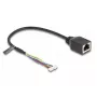 Cable de red DeLOCK 88007 RJ45 a 4-Pin 6-Pin Cat5e 0,3 m negro