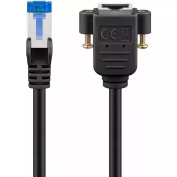 Cable de red Goobay 65645 RJ-45 Cat6a 5 m negro