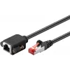 Cable de red Goobay 65637 RJ-45 Cat6 1m negro