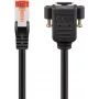 Cable de red Goobay 65637 RJ-45 Cat6 1m negro
