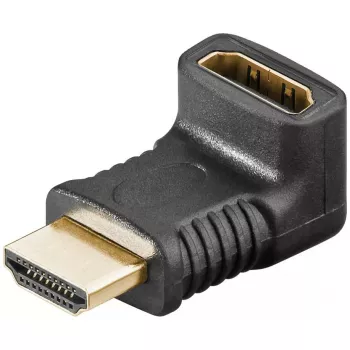 Adaptador de cable de vídeo HDMI Goobay 65744 negro conector hembra alta calidad