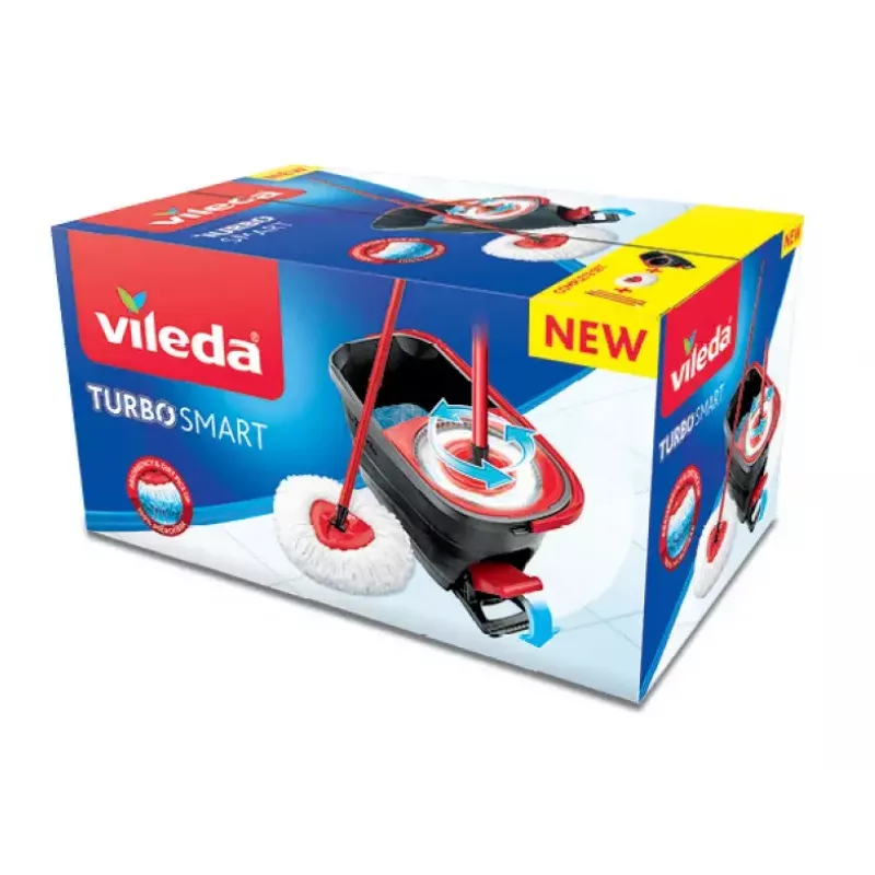 Sistema de fregado Vileda Turbo Smart depósito único negro rojo 166140