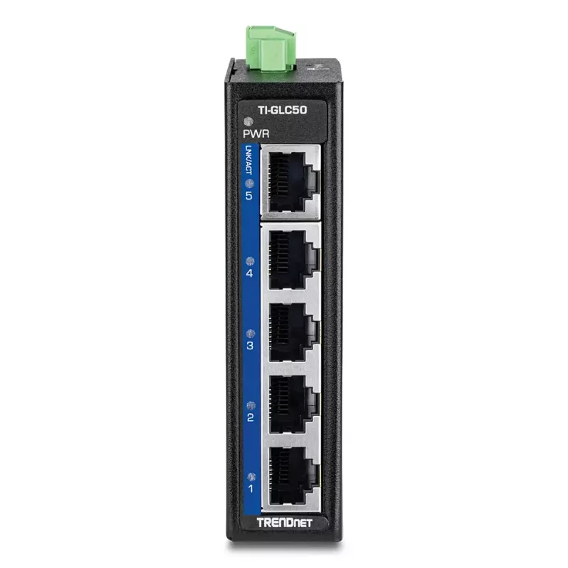 Switch no gestionado Trendnet TI-GLC50 Gigabit Ethernet 5 puertos negro