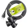 Alargador de corriente Goobay 65438 10m 3 tomas AC para exteriores negro