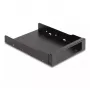 Marco de montaje DeLOCK 3,5 pulgadas marco metálico para bahía slim Mobile Rack negro