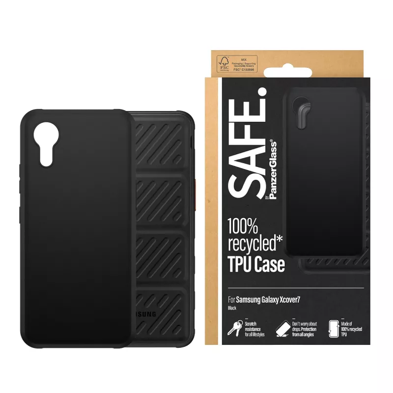 PanzerGlass SAFE. by ® funda TPU negra Samsung Galaxy Xcover7