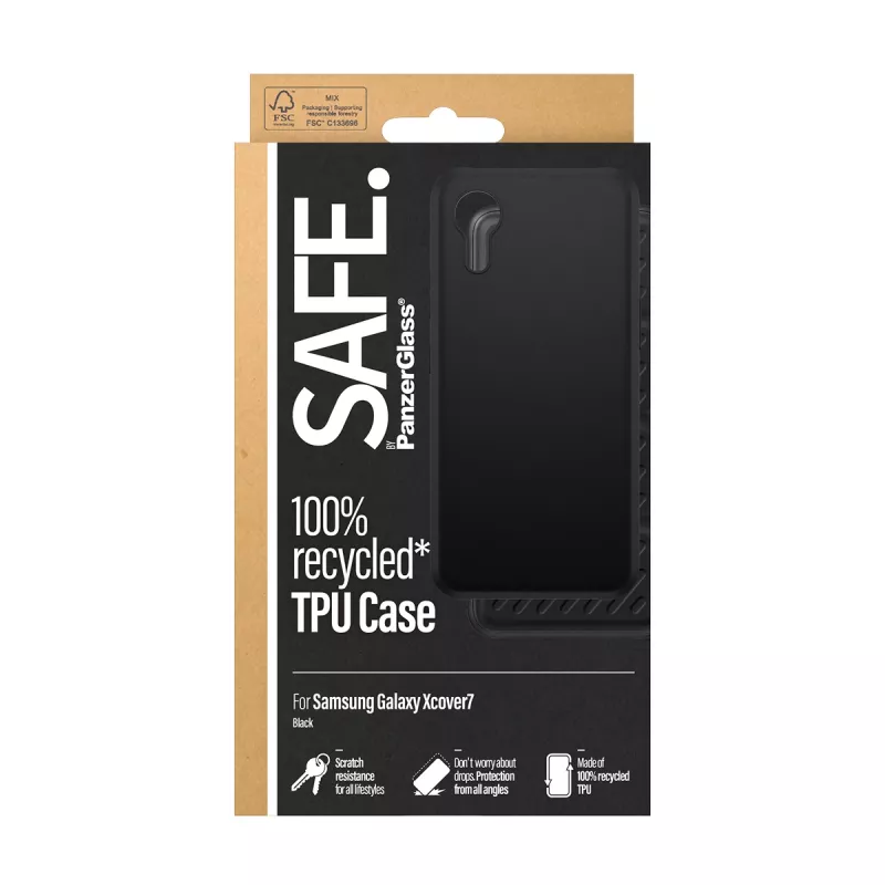 PanzerGlass SAFE. by ® funda TPU negra Samsung Galaxy Xcover7