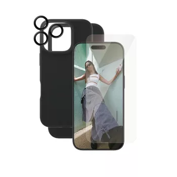 Pack 3 en 1 PanzerGlass CARE by Fashion iPhone 16 Pro