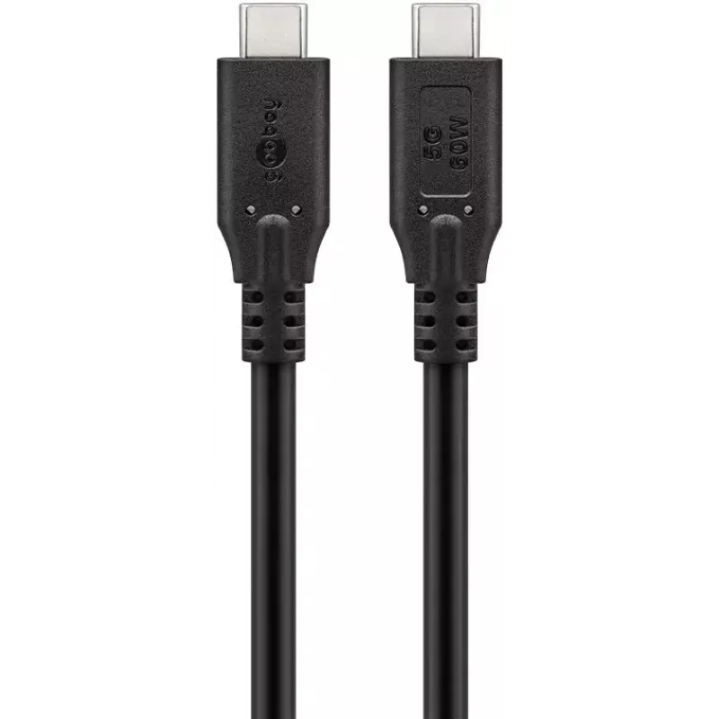 Cable USB Goobay 74728 USB 3.2 Gen 1 2 m USB-C negro