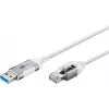 Cable de red Goobay 74384 USB 3.0 Type-A RJ45 15 m blanco