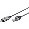 Goobay Cable Ethernet USB-C 3.1 a RJ45 Slim, 1,5 m, negro (74402)