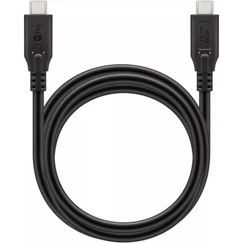 Cable USB Goobay 74184 USB4 Gen 2x2 1,5 m USB-C negro