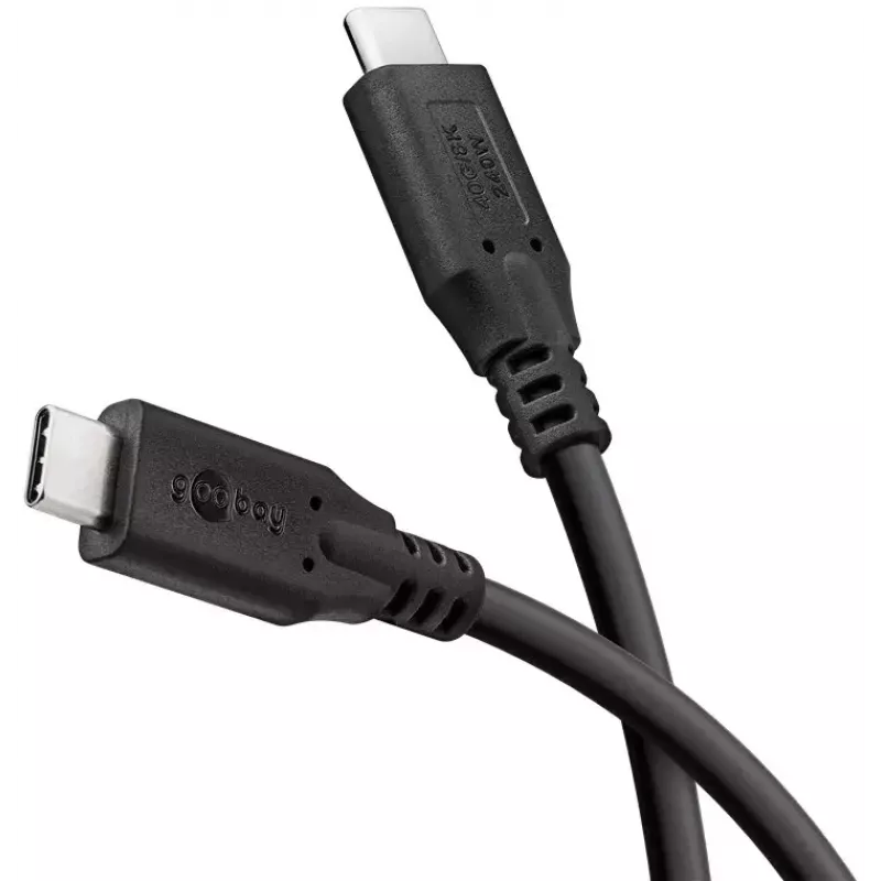 Cable USB Goobay 74184 USB4 Gen 2x2 1,5 m USB-C negro