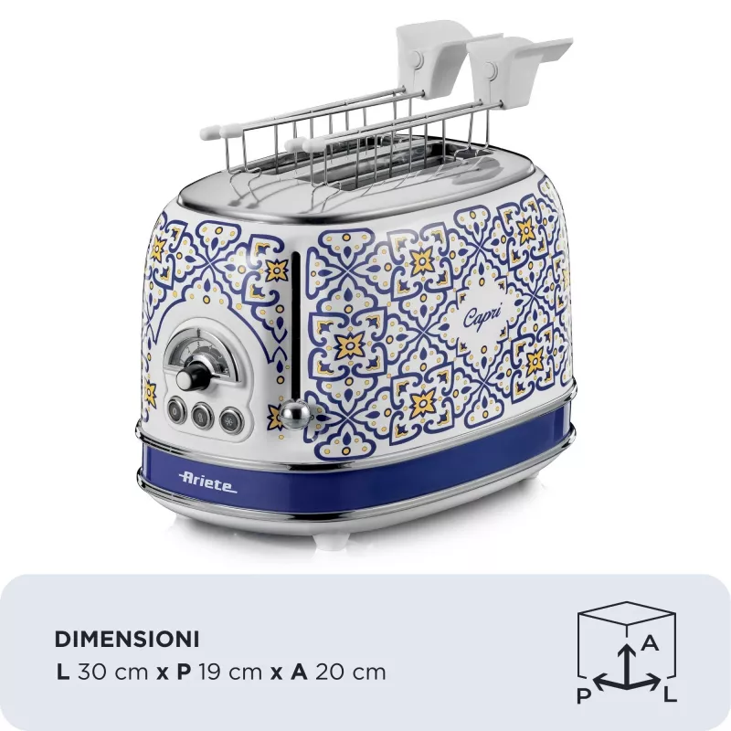 Ariete Capri 00C01550CAR0 tostadora, 2 rebanadas