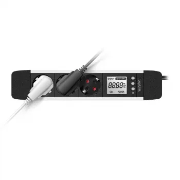 Regleta de alimentación 2Direct LPS285 1,4m 3 tomas AC para interior negra plata