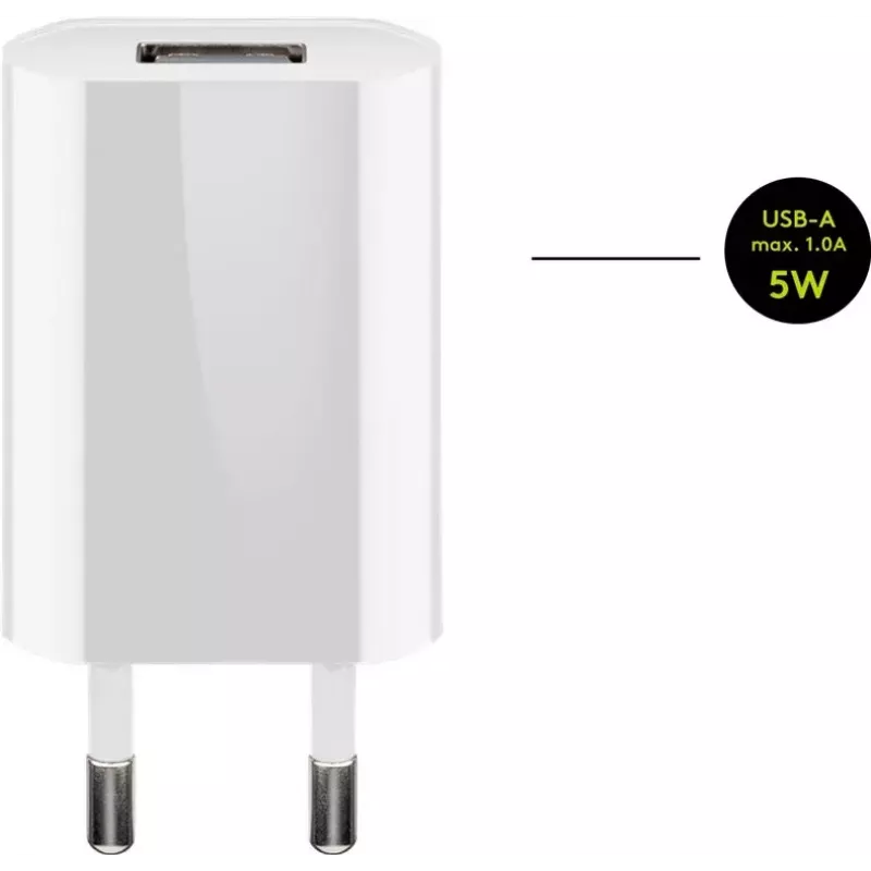 Set de cargador Goobay 5W Apple Lightning interior AC teléfono móvil