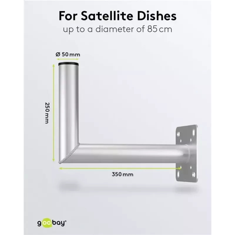 Goobay 67301 soporte de pared para antena parabólica