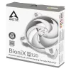 ARCTIC BioniX P120 (gris/blanco) – ventilador gaming de 120 mm optimizado para presión con PWM PST