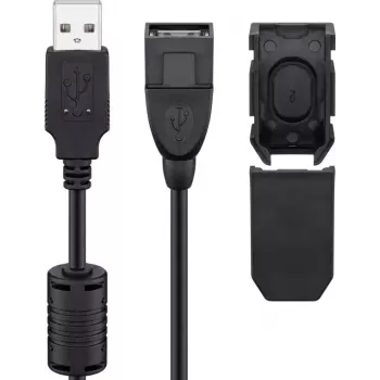 Cable USB Goobay 93284 USB 2.0 2 m USB A Negro