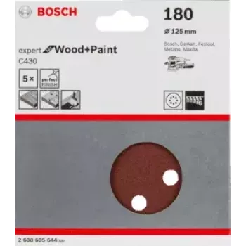 Discos de lijar Bosch C430 Expert para madera y pintura