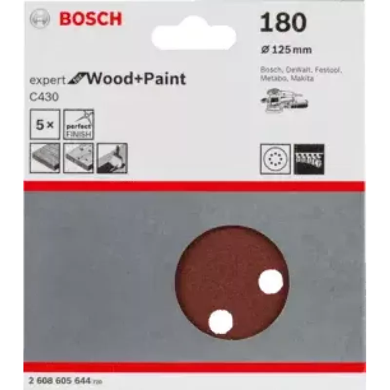 Discos de lijar Bosch C430 Expert para madera y pintura