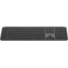 Logitech K950 Signature Teclado fino de oficina RF Wireless Bluetooth QWERTY Danés Finés Nórdico Sueco Grafito