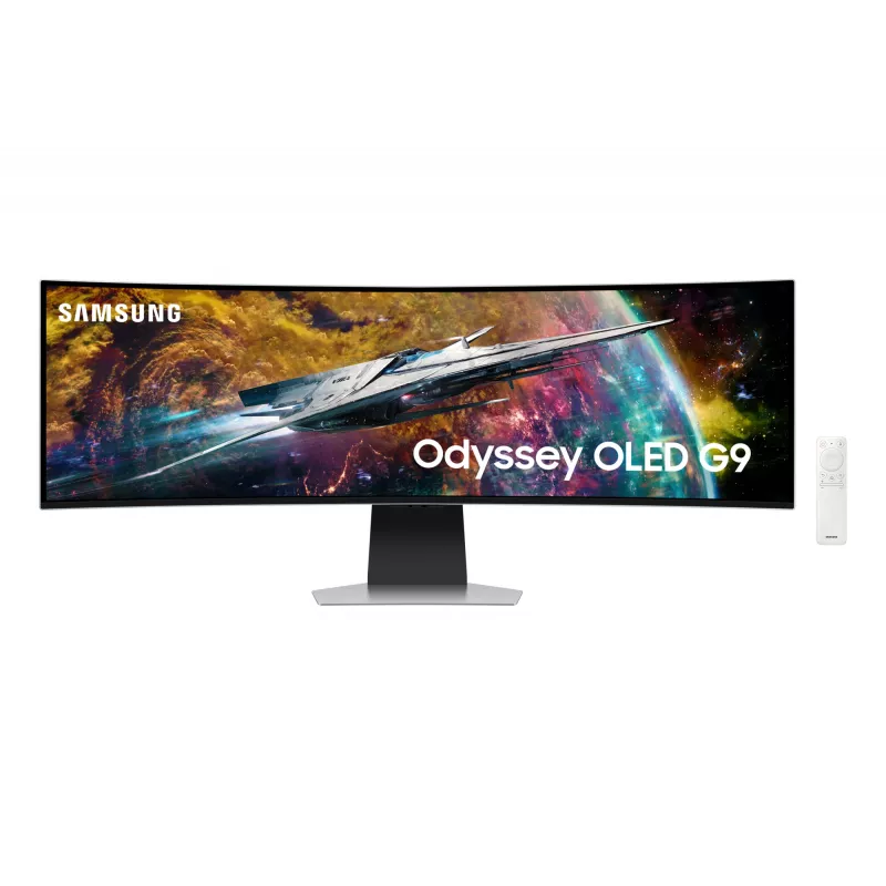Samsung G95SC Monitor de ordenador 124,5 cm (49 inch) 5120 x 1440 Dual QHD OLED Plata