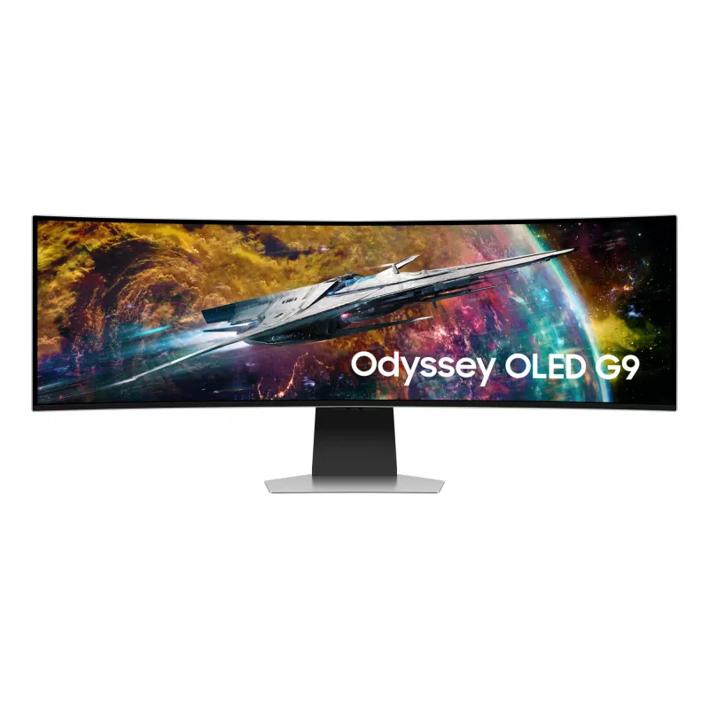 Samsung G95SC Monitor de ordenador 124,5 cm (49 inch) 5120 x 1440 Dual QHD OLED Plata