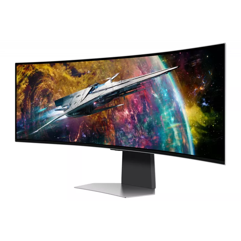 Samsung G95SC Monitor de ordenador 124,5 cm (49 inch) 5120 x 1440 Dual QHD OLED Plata