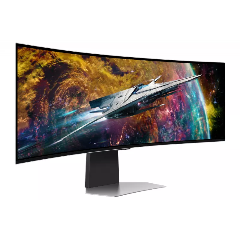Samsung G95SC Monitor de ordenador 124,5 cm (49 inch) 5120 x 1440 Dual QHD OLED Plata